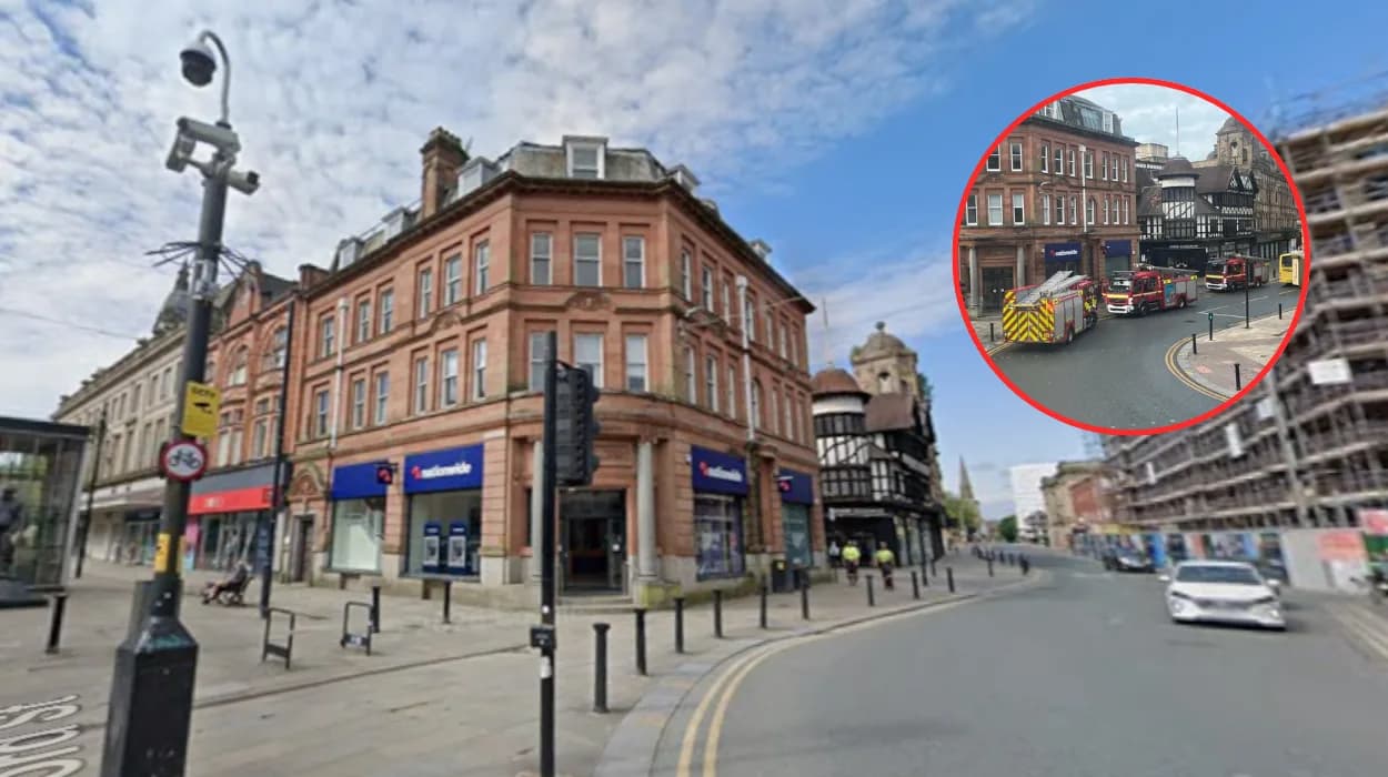 Three Fire Engines at Nationwide Deansgate Branch Bolton 2026